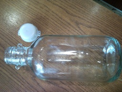 Glass security sealed container 1LT